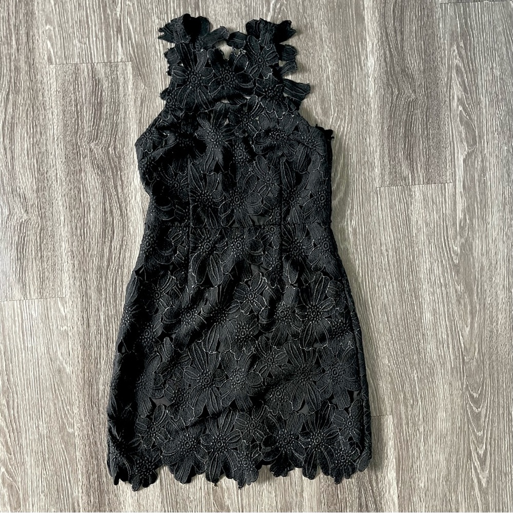Free People X Saylor Floral Lace Mini Dress | Size M